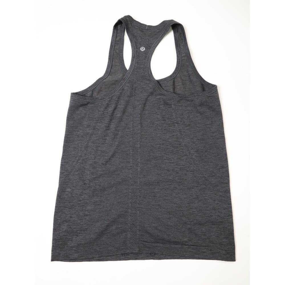 Lululemon Swiftly Tech Racerback Tank Dark Gray Size 10 Athletic Workout Top - Picture 2 of 9